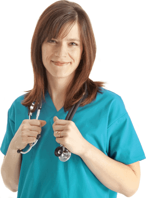 smiling vet nurse