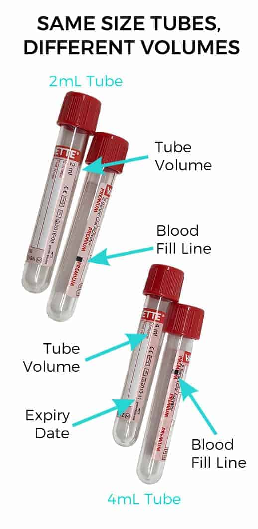 blood tubes for veterinary pathology